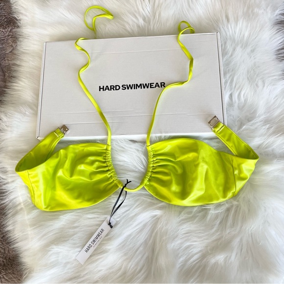 Hard Swimwear MIA Halter Wrap-Around Bikini Top NWT - Picture 2 of 7